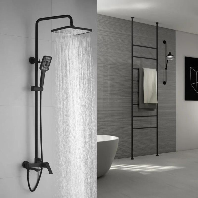 Душевая система Shevanik S9136H, черный фото в интернет-магазине Русалия