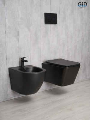 Унитаз подвесной Gid Tr2144Bm 62225Y черный матовый 52x36x33.5 фото в интернет-магазине Русалия