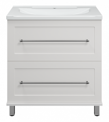 Тумба Марта 80 (белая) с раковиной Misty EVVA 80 Misty фото в интернет-магазине Русалия