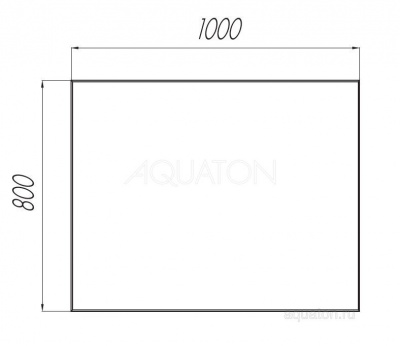 Зеркало AQUATON Брук 100 1A200302BC010 фото в интернет-магазине Русалия
