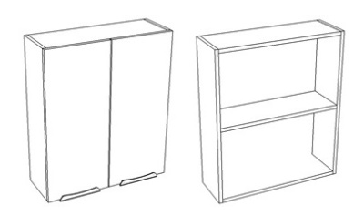 Шкаф подвесной "Алиот 60" Corozo фото в интернет-магазине Русалия