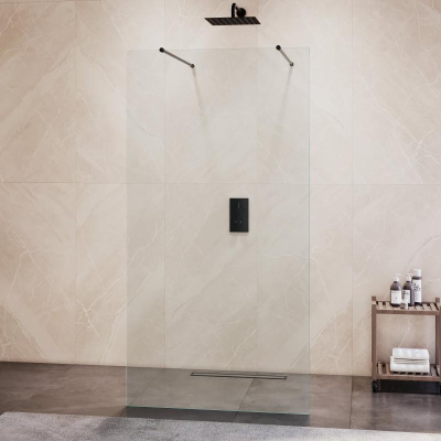 Душевая перегородка RGW WA-016 1200, стекло прозрачное, профиль хром фото в интернет-магазине Русалия