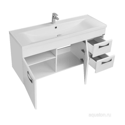 Тумба под раковину AQUATON Диор 120 белый 1A110601DR010 фото в интернет-магазине Русалия