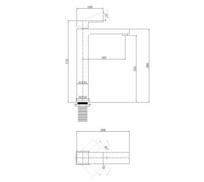 Смеситель ABBER Daheim AF8211 для раковины, хром фото в интернет-магазине Русалия
