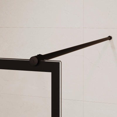 Душевая перегородка RGW WA-011B 1000, стекло с рисунком (шелкография), профиль черный фото в интернет-магазине Русалия