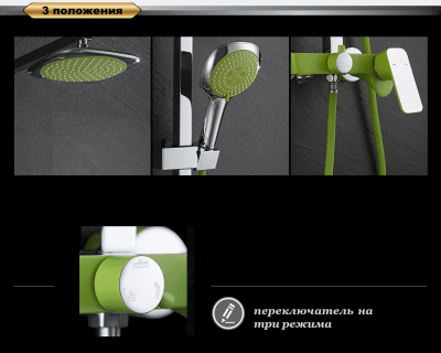 Душевая система DK Berlin Humboldt (DA1433712A02) фото в интернет-магазине Русалия