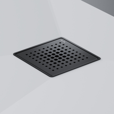 W01BD-P11-010-01BM MasterFlow Трап для душа точечный универс затвор Cut Gradient 10см цвет черн мат Am.Pm фото в интернет-магазине Русалия