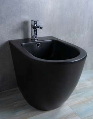 Биде напольное Gid BDN-36BM 21107 черный матовый 56x36.5x42 фото в интернет-магазине Русалия