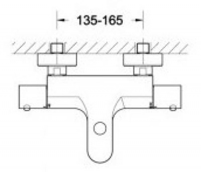 Термостатический смеситель для ванны Stream F63984C-01B Bravat фото в интернет-магазине Русалия