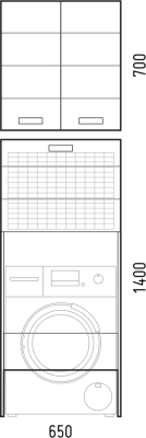 Стойка "Денвер 65", корзина, 2 части Corozo фото в интернет-магазине Русалия