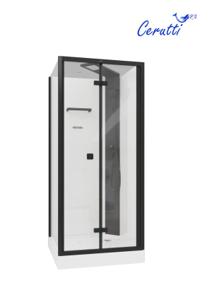 Кабина BELLA90B душевая без крыши Ceruttispa (90x90x215-225) фото в интернет-магазине Русалия