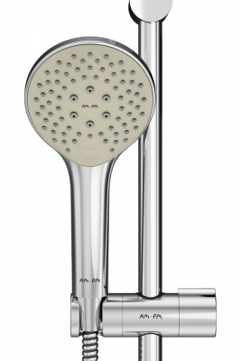 F0190000 Gem душ.комплект: ручн.душ 1 ф-ция d 110 мм, штанга 700, шланг 1 750 мм, хром, шт. фото в интернет-магазине Русалия