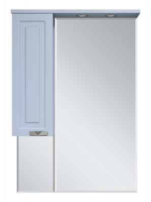 Зеркальный шкаф Терра 70 левый (серый) П-Тер02070-0501Л Misty фото в интернет-магазине Русалия
