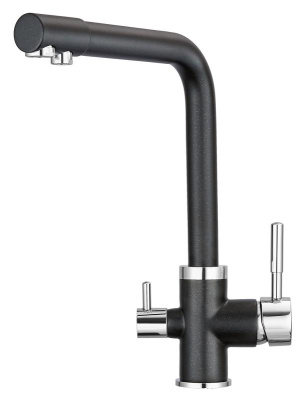 Смеситель для кухни GRANULA (2015, ШВАРЦ) фото в интернет-магазине Русалия