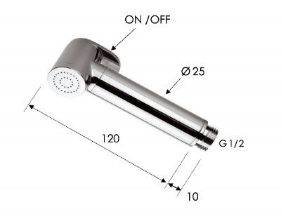 Гигиенический душ Remer 332OWNOX, черный матовый фото в интернет-магазине Русалия
