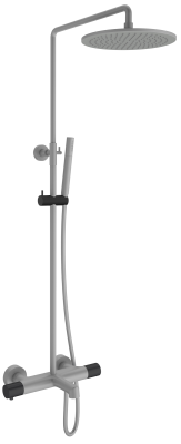 Душевая система с термостатом AltroBagno Intento 030421 GrNe AltroBagnoIntento030421GrNe фото в интернет-магазине Русалия