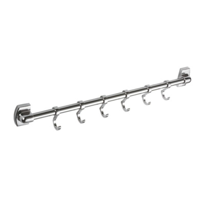 Планка с крючками для полотенец Haiba HB209-6, хром фото в интернет-магазине Русалия