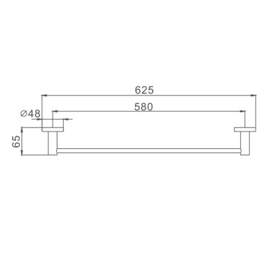 Полотенцедержатель Haiba HB8701, черный фото в интернет-магазине Русалия