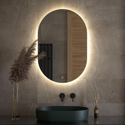 Зеркало с LED-подсветкой настенное OPTI DEFESTO 60x90 см, DF 2905S фото в интернет-магазине Русалия