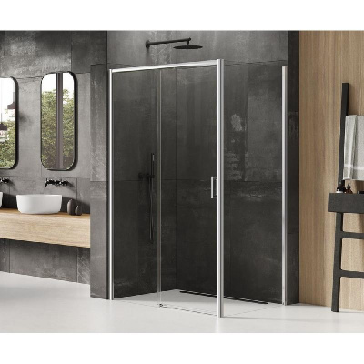 Душевое ограждение NEW TRENDY PRIME 160x90x200 D-0310A/D-0124B (хром) фото в интернет-магазине Русалия