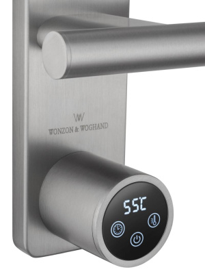 Полотенцесушитель электрический WONZON & WOGHAND NÜRNBERG, Брашированный никель (WW-AL345-BR) фото в интернет-магазине Русалия