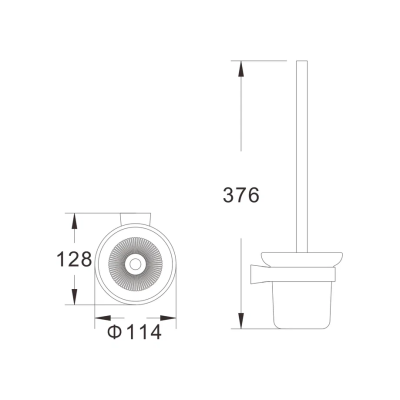 Ершик для унитаза Shevanik SG5700C, белый фото в интернет-магазине Русалия