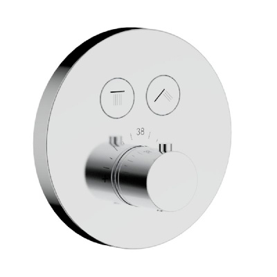 AQM 8403CR Набор для комплектации душа с термостатом, Хром фото в интернет-магазине Русалия