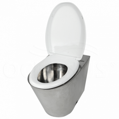 Унитаз приставной из стали 1-002.1 Oceanus фото в интернет-магазине Русалия