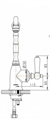 Смеситель для кухни Art хром F775109C Bravat фото в интернет-магазине Русалия