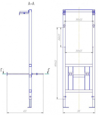 Инсталляционная система для подвесных унитазов Link Pro S-IN-MZ-LINK-PRO Cersanit фото в интернет-магазине Русалия