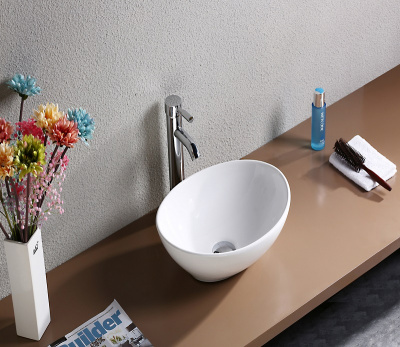 Раковина накладная овальная 7138 CeramaLux фото в интернет-магазине Русалия