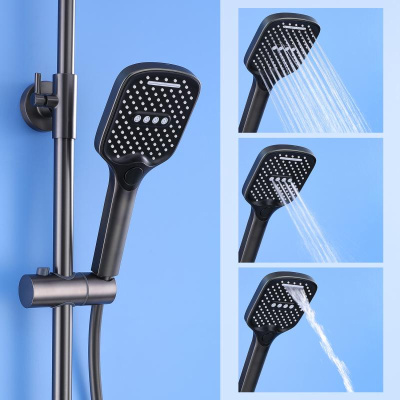 Душевая система Splenka S31.24.09, графит фото в интернет-магазине Русалия