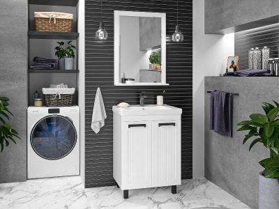 Тумба Спарта 65 с раковиной Dreja Harmonia 65 Misty фото в интернет-магазине Русалия