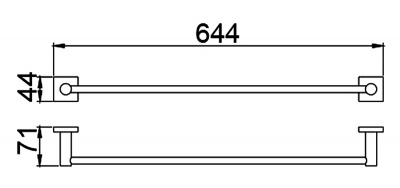 Полотенцедержатель Timo Selene (12053/03) черный фото в интернет-магазине Русалия