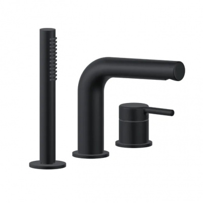 Смеситель на борт ванны EXCELLENT Pi AREX.1234BL (черный мат) фото в интернет-магазине Русалия