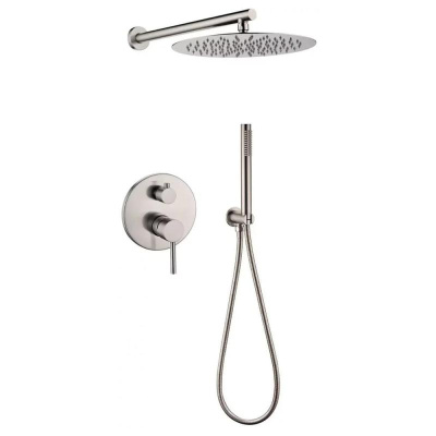 Душевая система встраиваемая (без излива) Grocenberg GB5099NK-3, никель фото в интернет-магазине Русалия