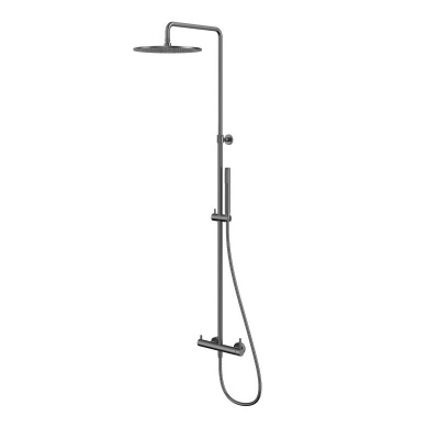 Система для душа наружного монтажа WHITECROSS Y Y1244GM (оружейная сталь) фото в интернет-магазине Русалия