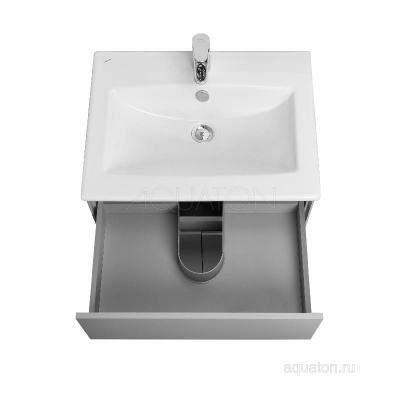 Тумба под раковину AQUATON Форест 60 туманный серый 1A278201FR4D0 фото в интернет-магазине Русалия