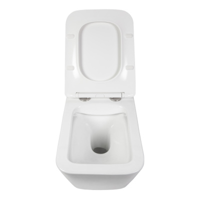 BOND F04-10 Унитаз подвесной безободковый с сиденьем с микролифтом фото в интернет-магазине Русалия