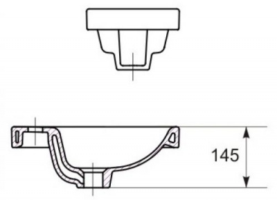 Тумба подвесная UNO 40 белая + Умывальник СОМО 40 КАКСА-А фото в интернет-магазине Русалия