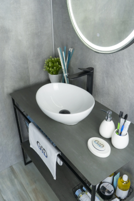 Раковина накладная овальная N9138 GID фото в интернет-магазине Русалия