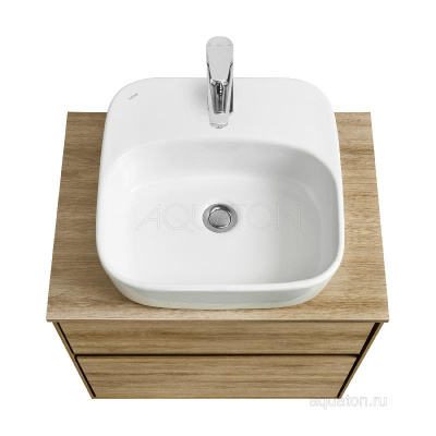 Тумба под раковину AQUATON Либерти 60 2 ящика, дуб эльвезия 1A279401LYC70 фото в интернет-магазине Русалия