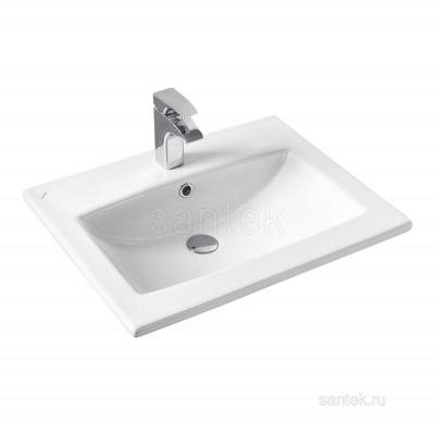 Раковина Santek Элина 60 отверстие под смеситель 1WH501606 фото в интернет-магазине Русалия