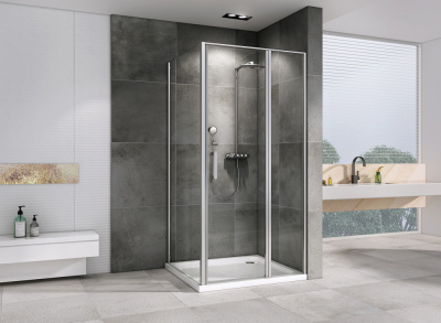 Душевой уголок ABBER Sonnenstrand AG04120S-S70 70х120 прямоугольный, профиль хром, прозрачное стекло фото в интернет-магазине Русалия