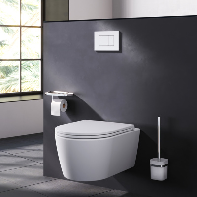 I070201 ProC S, клавиша для инсталляции пластик, белый глянцевый фото в интернет-магазине Русалия