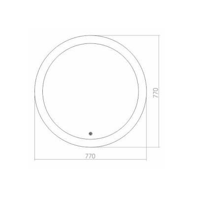 Зеркало AZARIO Перла круглое, c подсветкой и диммером, сенсорный выключатель (ФР-00000847) фото в интернет-магазине Русалия