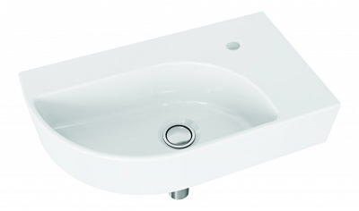 Умывальник угловой Cameo 45 S-UM-CAM45/1-w правая Cersanit фото в интернет-магазине Русалия