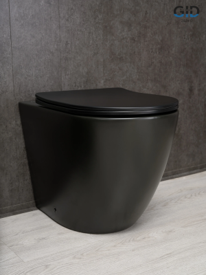 Унитаз приставной Gid TRS-269BM 62214Y черный матовый 56x36.5x42 фото в интернет-магазине Русалия