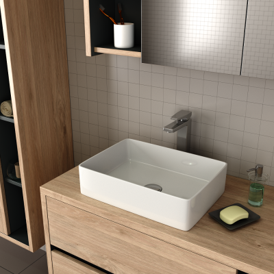 Раковина накладная DK Berlin DT1431216, 470*360*110мм, белый (DT1431216) фото в интернет-магазине Русалия