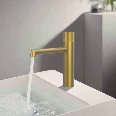 Смеситель для раковины Desire VBF-1D3BG, брашированное золото Vincea фото в интернет-магазине Русалия